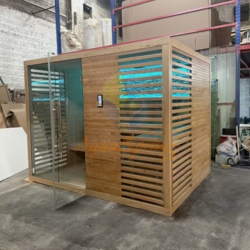 Far infrared indoor saunas