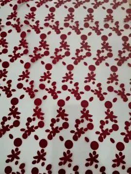 New flower design flocking fabric for sofa upholstery fabric