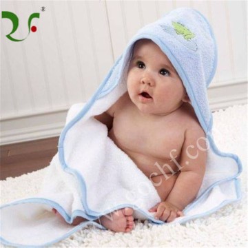 Exceptional cartoon applique square hooded baby bath towels