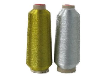 Metallic Embroidery Thread in Gold and Silver