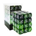 36pcs 12mm de contadores de dados positivos e negativos, pequenos dados de fidelidade de dados de token compatíveis com mtg, ccg, jogos de cartas