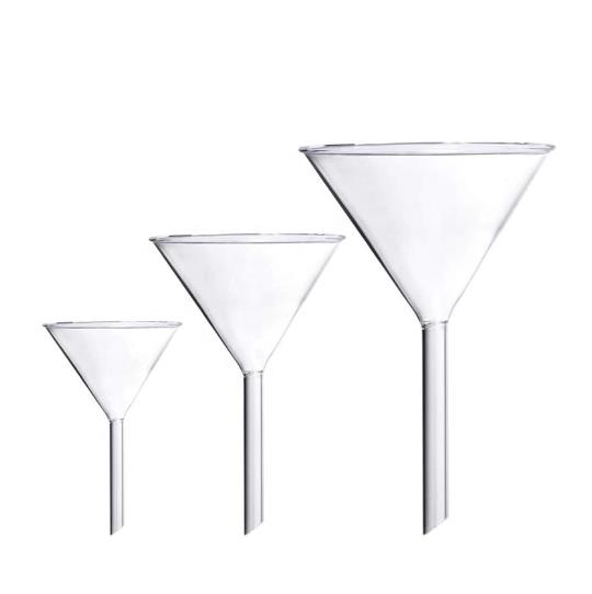 Glassware Short Type Glass Funnel 120mm