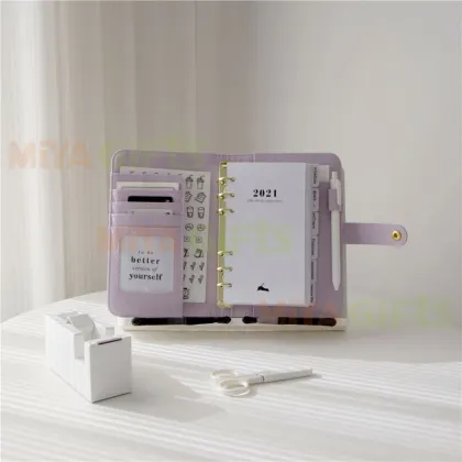 Attractive Bon Leather Perfume Portfolio Red RFID Book Cover 7x9