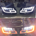 defender headlights 4 lens LED headlights for Range Rover Vogue Factory