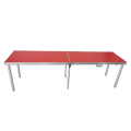 Mesa de piquenique baixa dobrável em MDF de alumínio para camping