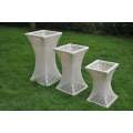 Flower pots rattan for garden Weather Resistant