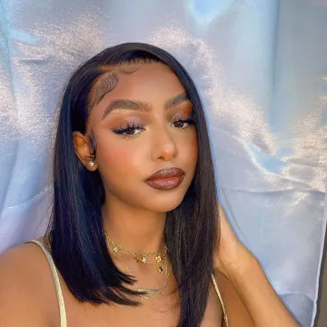 Short Bob Wigs Human Hair Hd Full Lace Frontal Closure Wig Raw Indian Virgin Natural Human Hair Lace Front Wig For Black Women