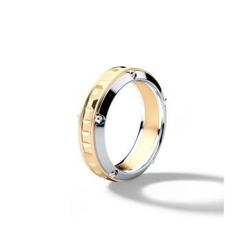 Anillo clásico para hombre en oro rosa de 18 quilates