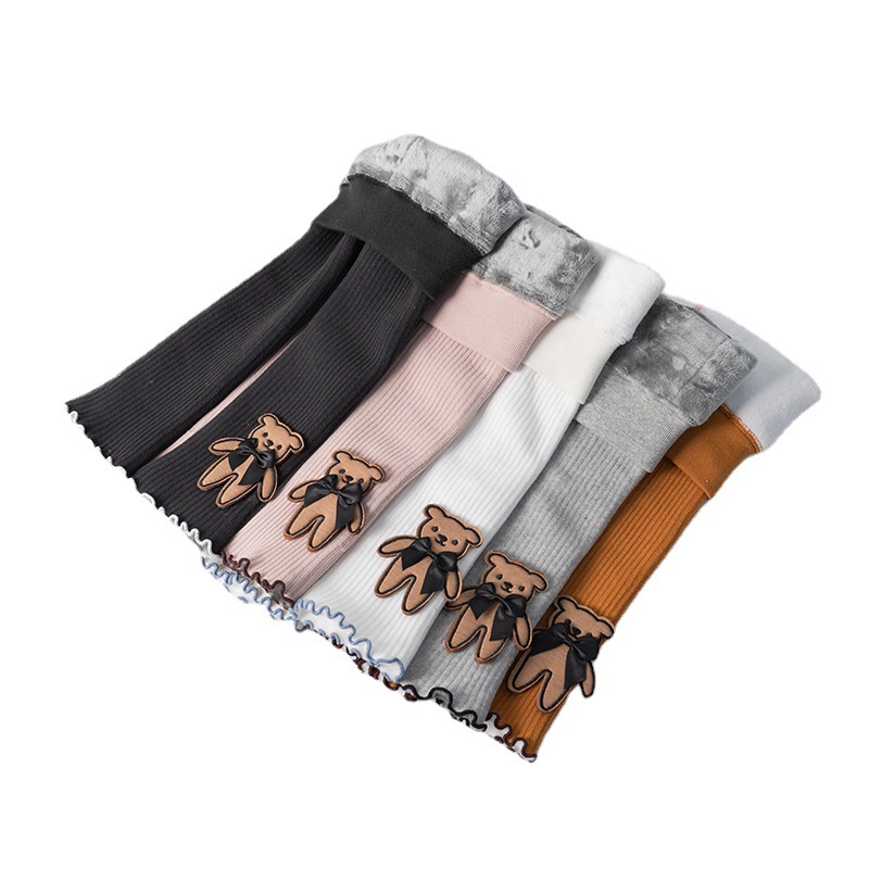 Girls' fleece warm leggings