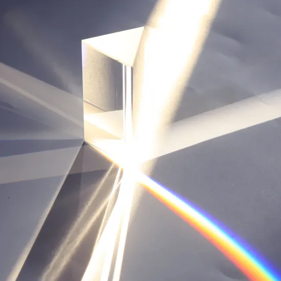 Transparent Optical Glass Equilateral Prism for Photography