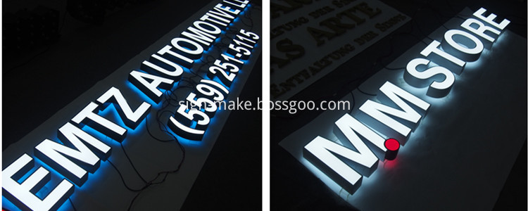 Front Backlit Channel Letters