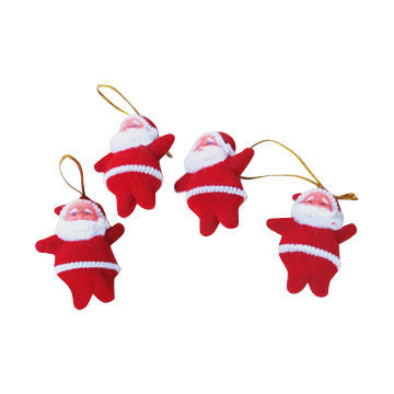 European Christmas Essential Celebrated Lovely Santa UV Pendants, OEM/ODM Orders are Welcome