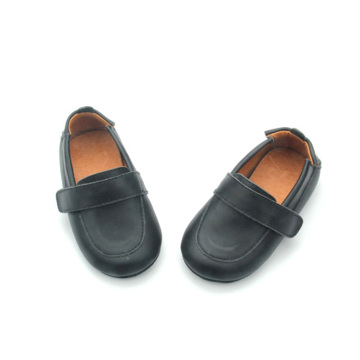 Black Elegant Skidproof Baby Boat Shoes