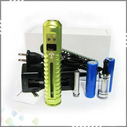 Huge Vapor Tesla Variable Voltage Ecig Lavatube Tesla Kit with 18650 Battery DHL Free