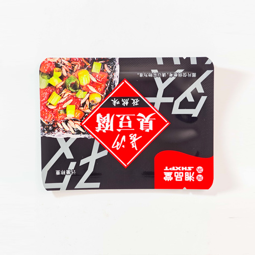 Bolsa impresa personalizada para envasar snacks.