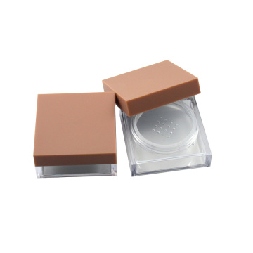 16g Square Loose Powder Case - Empty Cosmetic Packaging for Highlighter Powder