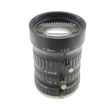 LOMOSEN 2MP 12~36mm 2/3\" C-Mount Zoom Machine Vision Lens for Industrial Applications