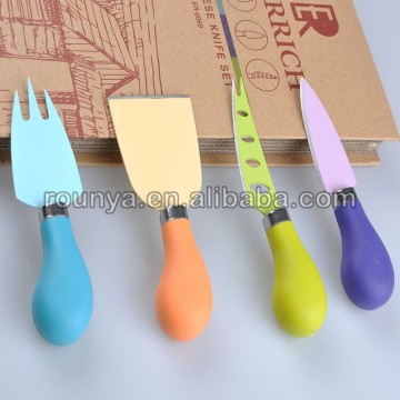 Colorful Cheese Knives Set of 4
