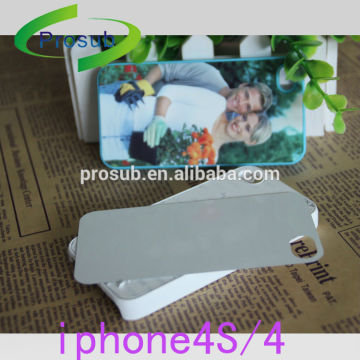 sublimation heat transfer PC material blank rubber oil phone case for IP4/4s