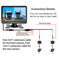 Sistema de monitor de vehículo de 2 pulgadas de 2 canales con 2.5D Touch/BSD/Starlight Night Vision/Sound Record/Loop Record