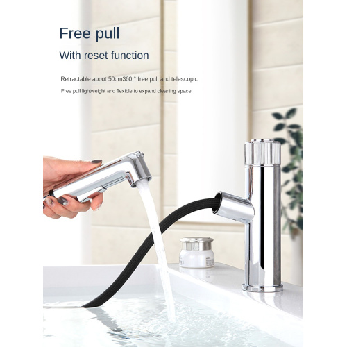 New design modern hot cold black basin faucet