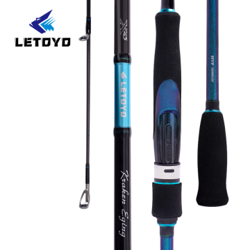 Letoyo Kraken Eging MX - 2.52m 2 bölüm Egi Rod: Hafif Karbon Kalamar Balıkçılık Çubuğu