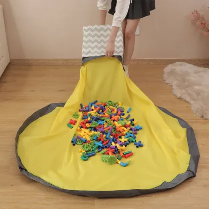 Kids Playroom Storage: Toy Bins, Mat Organizers, and Lego Storage Mats with Drawstrings