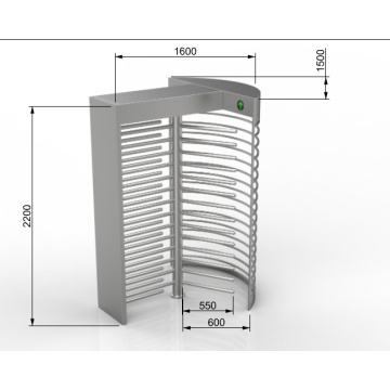 Full Height Turnstile Gate Security Turnstile For Prison