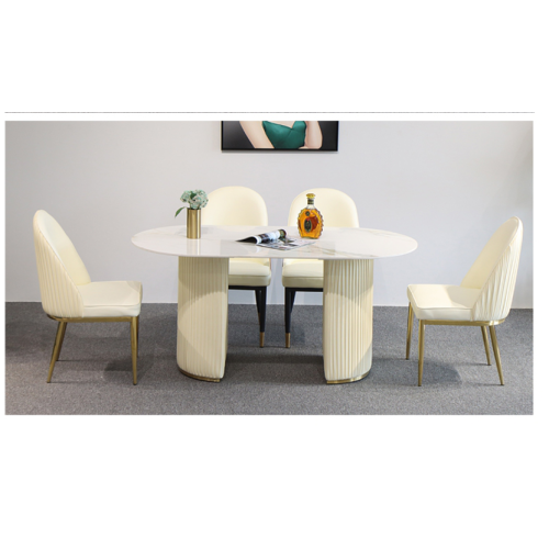 Combinación de silla de mesa de comedor simple moderna nórdica