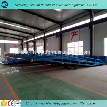 10t warehouse hydraulic yard ramp/container dock ramp for forklift