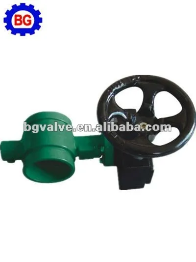 Grooved End Butterfly Valve Gearbox