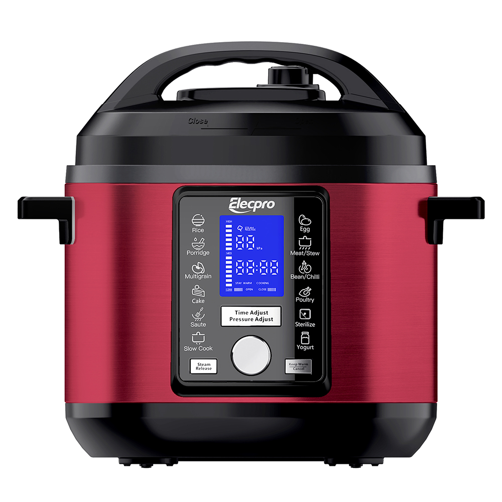 Electric Pressure Cooker with 12 Convenient Preset Menus