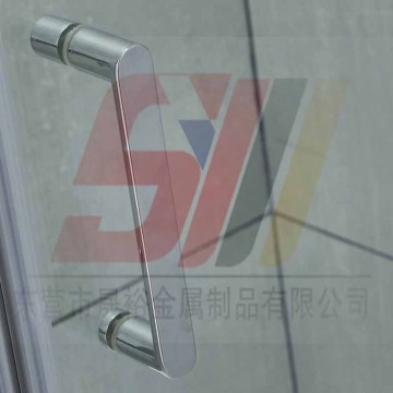 Glass door handrail stainless steel bathroom shower handle