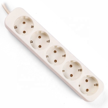 5 Ways 4 Outlet EU Power Extension with USB Strip Fixer