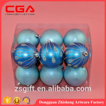 Chinese factory pruduce wholesale plastic christmas balls, high quality and personalized colorful hanging christmas decoration