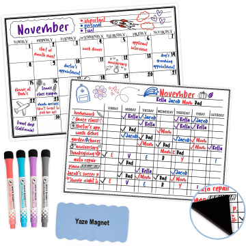 Pink 10x7 Magnetic Meal Planning Shopping To-Do List Weekly Fridge Planner