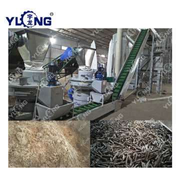 Biomass fuel wood pellets making machine line