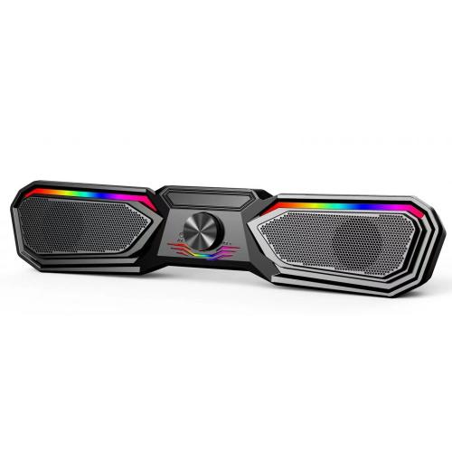 Gaming sound bar with rgb light