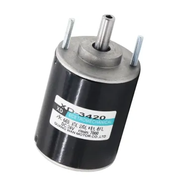 Adjustable Speed 3420 DC Motor: 30W, 12V-3000rpm & 24V-7000rpm with Hollow Shaft