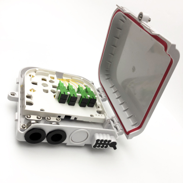 Wall Mount or Pole Mount FTTH Terminal Box 8-Core Outdoor Splitter Box