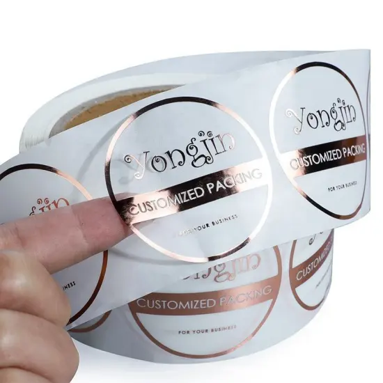 Transparent Gold Foil Sticker