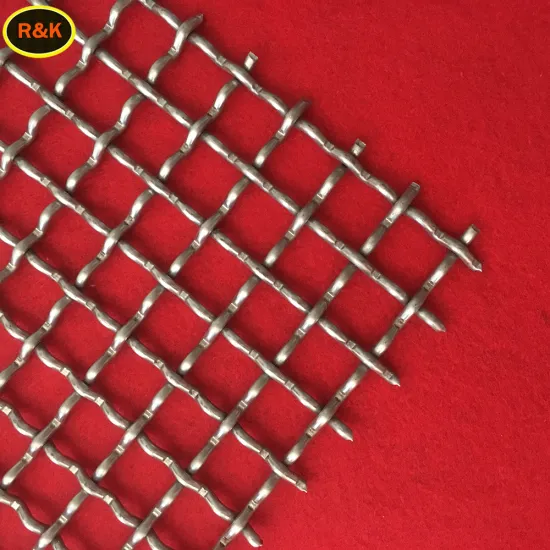 316 stainless steel wire crimped filter mesh