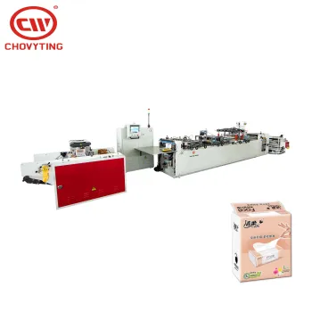 Fully Automatic Bottom Sealing Patch Handle Tissue Packaging Bag Making Machine