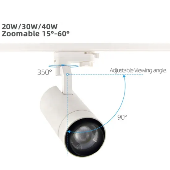 RONSE Dual Track Rail LED Track Light - Color Changing, 40W, 3800 lumens