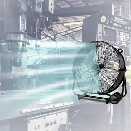 High Velocity Industrial Drum Fan for Warehouses and Garages