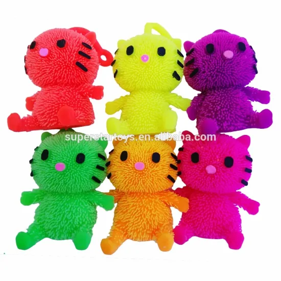 51601206-15 TPR puffer toys for children soft cat toys