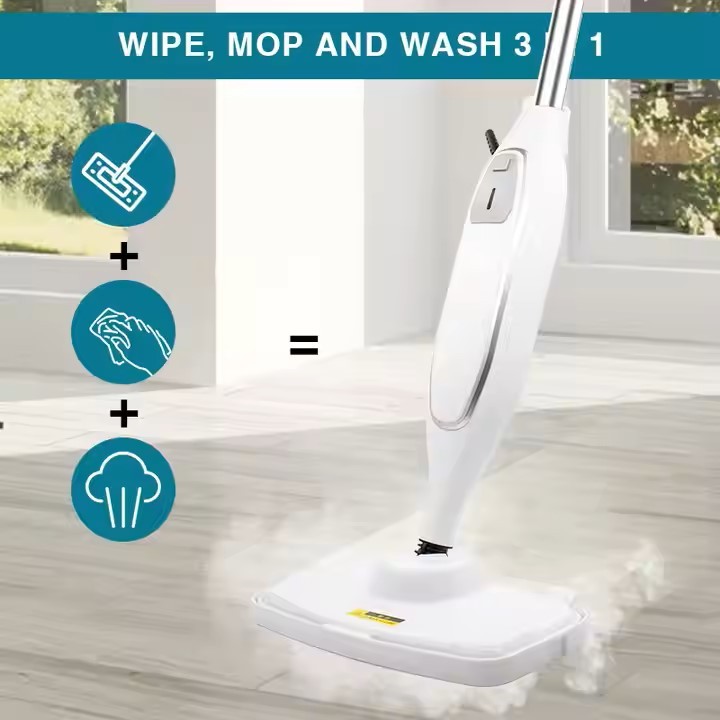 Portable Steamer Mop 10 In1 Triangle Head Handheld High Temperature Sofa Electric Floor Steam Mop Cleaner