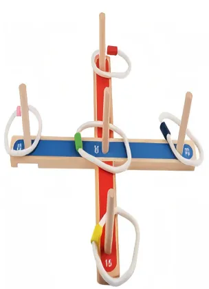 Interactive Ring Toss Game for Fun and Skill