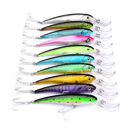 17CM Plastic Hard Bait for Freshwater Fishing - Minnow Wobblers Crankbait