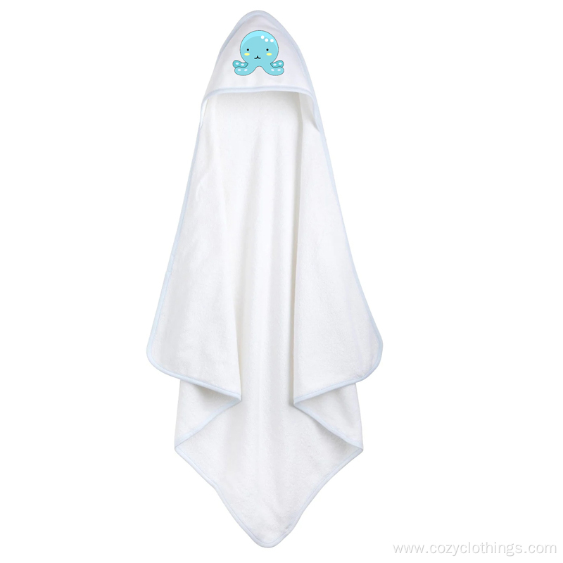 100% cotton Kids hooded bath towels